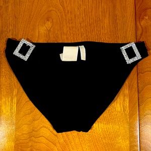Michael Kors Black Rhinestone Bikini Bottoms Worn Twice